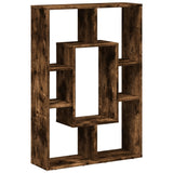 vidaXL Bookcase Smoked Oak 63x20x90 cm Engineered Wood