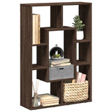 vidaXL Bookcase Brown Oak 63x20x90 cm Engineered Wood