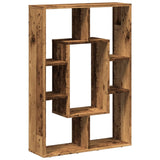 vidaXL Bookcase Old Wood 63x20x90 cm Engineered Wood