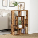 vidaXL Bookcase Old Wood 63x20x90 cm Engineered Wood