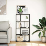 vidaXL Bookcase Black 60x20x120 cm Engineered Wood