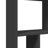 vidaXL Bookcase Black 60x20x120 cm Engineered Wood