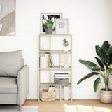 vidaXL Bookcase Sonoma Oak 60x20x120 cm Engineered Wood