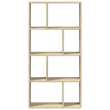 vidaXL Bookcase Sonoma Oak 60x20x120 cm Engineered Wood