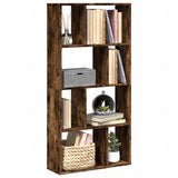 vidaXL Bookcase Smoked Oak 60x20x120 cm Engineered Wood