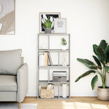 vidaXL Bookcase Grey Sonoma 60x20x120 cm Engineered Wood