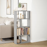 vidaXL Bookcase Grey Sonoma 60x20x120 cm Engineered Wood