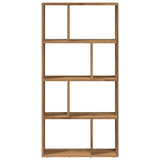 vidaXL Bookcase Artisian Oak 60x20x120 cm Engineered Wood