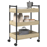 vidaXL Kitchen Trolley Sonoma Oak 50x30x70 cm Engineered Wood