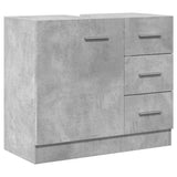 vidaXL Sink Cabinet Concrete Grey 63x30x54 cm Engineered Wood