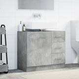 vidaXL Sink Cabinet Concrete Grey 63x30x54 cm Engineered Wood