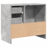 vidaXL Sink Cabinet Concrete Grey 63x30x54 cm Engineered Wood