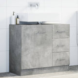 vidaXL Sink Cabinet Concrete Grey 63x30x54 cm Engineered Wood