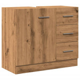 vidaXL Sink Cabinet Artisian Oak 63x30x54 cm Engineered Wood