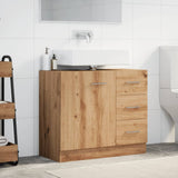 vidaXL Sink Cabinet Artisian Oak 63x30x54 cm Engineered Wood