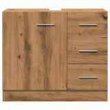 vidaXL Sink Cabinet Artisian Oak 63x30x54 cm Engineered Wood