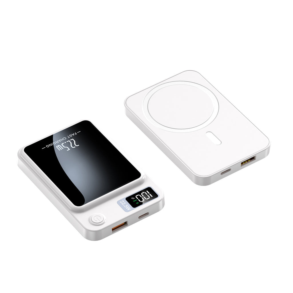 Magnetic Power Bank White