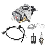 43cc 47cc 49cc 50cc 2-Stroke Carb Carburetor Set For Scooter Dirt Pocket Bike Engine