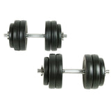 vidaXL 18 Piece Dumbbell Set 30 kg