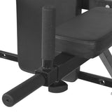 vidaXL Wall-mounted Fitness Dip Station Black