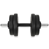 vidaXL 14 Piece Dumbbell Set 20 kg