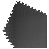 vidaXL Floor Mats 6 pcs 2.16  EVA Foam Black