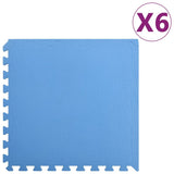 vidaXL Floor Mats 6 pcs 2.16  EVA Foam Blue