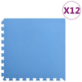 vidaXL Floor Mats 12 pcs 4.32  EVA Foam Blue