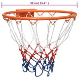 vidaXL Basketball Ring Orange 39 cm Steel