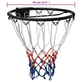 vidaXL Basketball Ring Black 39 cm Steel