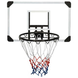 vidaXL Basketball Backboard Transparent 71x45x2.5 cm Polycarbonate