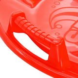 vidaXL Round Sledge Red 66.5 cm PP