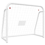 vidaXL Football Goal with Net White 125x96x60 cm Steel&Polyester