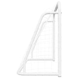 vidaXL Football Goal with Net White 125x96x60 cm Steel&Polyester