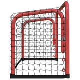 vidaXL Hockey Goal with Net Red&Black 68x32x47 cm Steel&Polyester