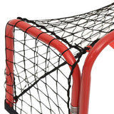 vidaXL Hockey Goal with Net Red&Black 68x32x47 cm Steel&Polyester