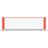 vidaXL Tennis Net Black and Red 300x100x87 cm Polyester