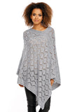 grey - Poncho model 94519 PeeKaBoo