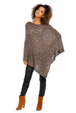 brown - Poncho model 94520 PeeKaBoo