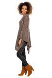 brown - Poncho model 94520 PeeKaBoo