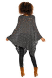 grey - Poncho model 94521 PeeKaBoo