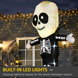 3m Halloween Inflatable Skeleton Ghost Deco LED Lighted for Home In-Outdoor