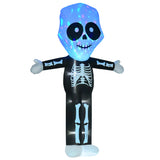 3m Halloween Inflatable Skeleton Ghost Deco LED Lighted for Home In-Outdoor