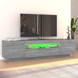 TV Cabinet with LED Lights Grey Sonoma 160x35x40 cm