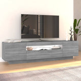 TV Cabinet with LED Lights Grey Sonoma 160x35x40 cm