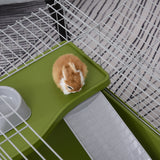 89cm Small Animal Home Cage for Rabbit Ferret Chinchilla w/ Wheels Green