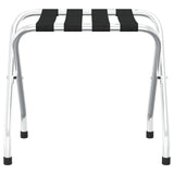 Luggage Rack Black and Silver 56x40x49 cm