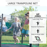 10FT Replacement Safety Trampoline Net Enclosure Surround