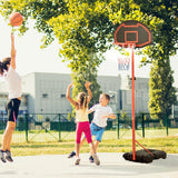 200-250cm Adjustable Basketball Hoop Backboard  w/ Wheels For Kids HOMCOM