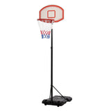 Basketball Stand 175-215cm Adjustable Height Sturdy Hoop w/ Wheels Base HOMCOM